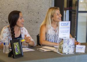 Tasha and Kira at the registration desk